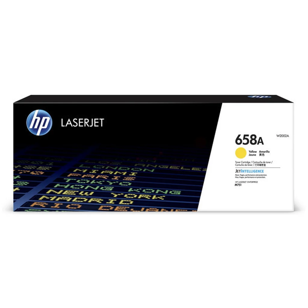HP 658A Tonerkassett Gul