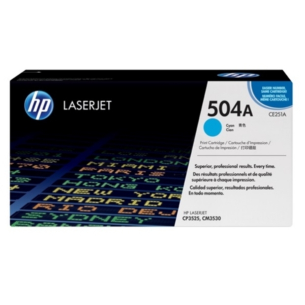 HP HP 504A Tonerkassett Cyan CE251A Tilsvarer: N/A