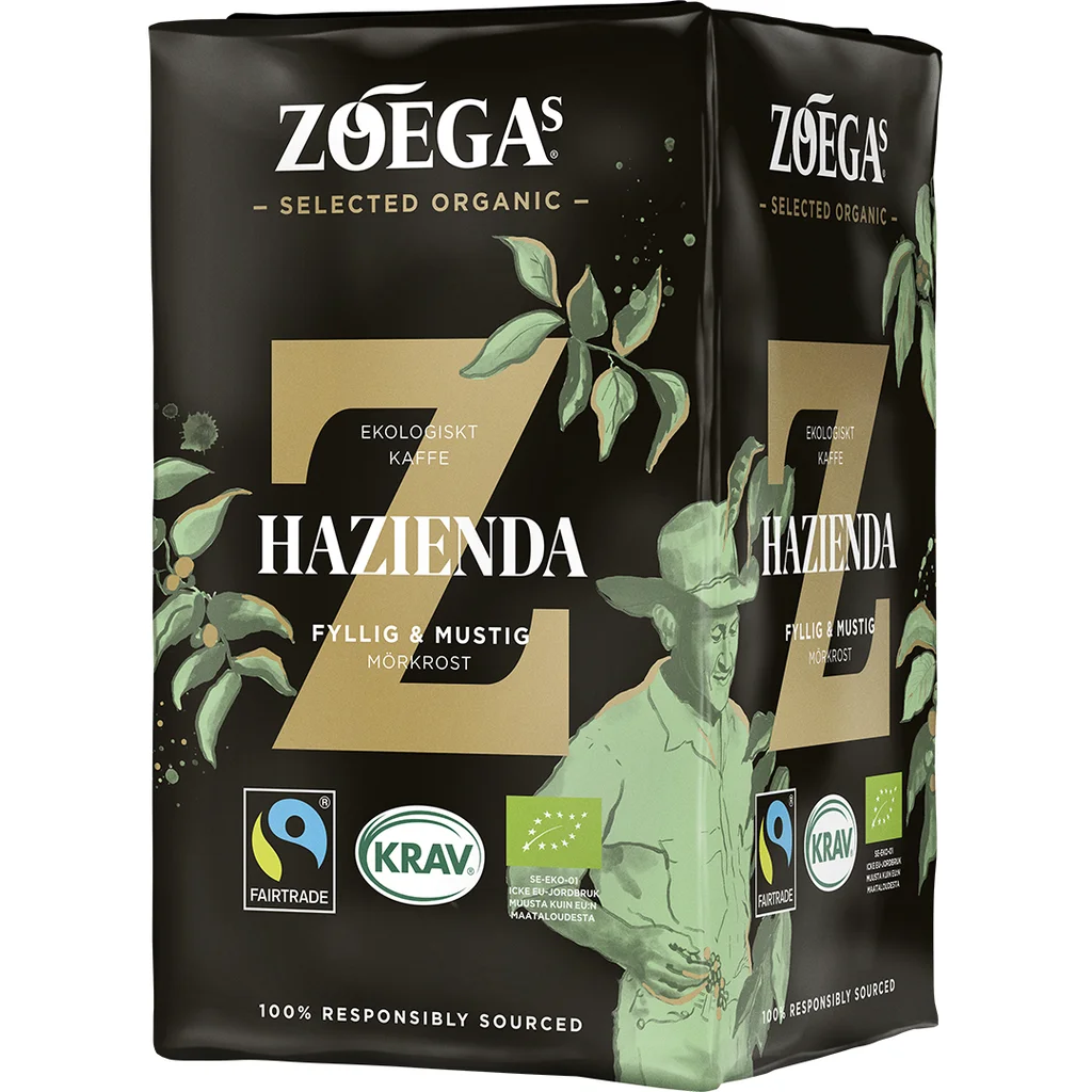 Zoegas Hazienda Rättvisemärkt / KRAV 450 g, 12 st