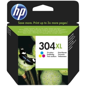 HP 304XL Mustepatruuna 3-väri