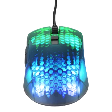Deltaco DM310 Ultralätt Datormus Gaming Semi-transparent RGB