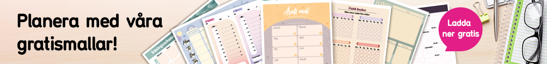 Planera med våra gratismallar Ladda ner gratis