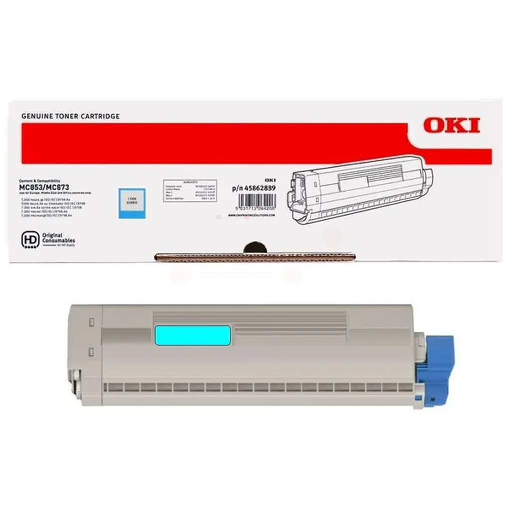 Tonerkassett cyan 7.300 sidor