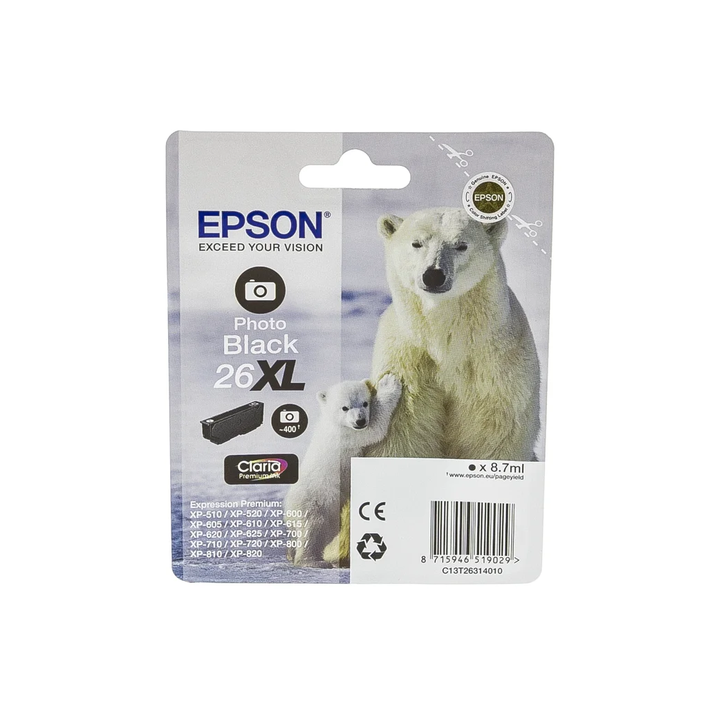 Epson 26XL Bläckpatron Svart foto
