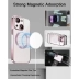 Mobilskal MagSafe Transparent iPhone 15, Rosa