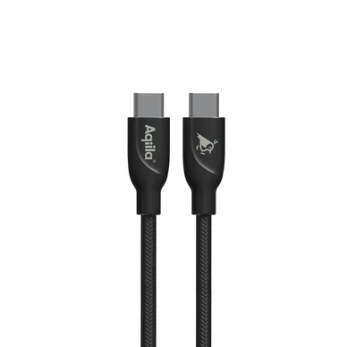 Aqiila Aqiila Cablebird CB13 kabel USB C til C 240W flettet 3m sort 406013 Modsvarer: N/A