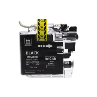 inkClub Blækpatron sort, 650 sider KBA070 Modsvarer: LC123BK