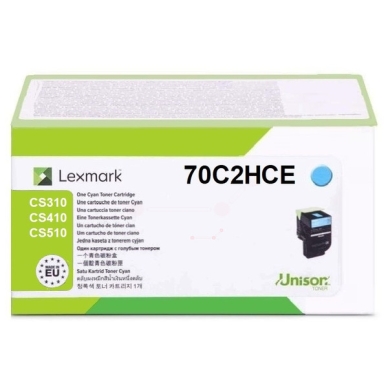 Lexmark Tonerkassette cyan 3.000 sider 70C2HCE