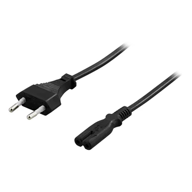 Deltaco Apparatsladd C7, 1m svart