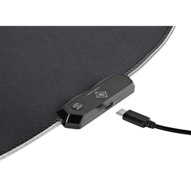 Deltaco Gaming DFP430 Golvmatta RGB, svart