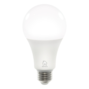 Smart Home LED-lampa, E27, WiFi, 9W, 2700K–6500K, dimbar,vit