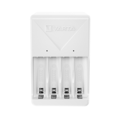 Varta Plug-laddare + 4xAA 2100mAh uppladdningsbara batterier