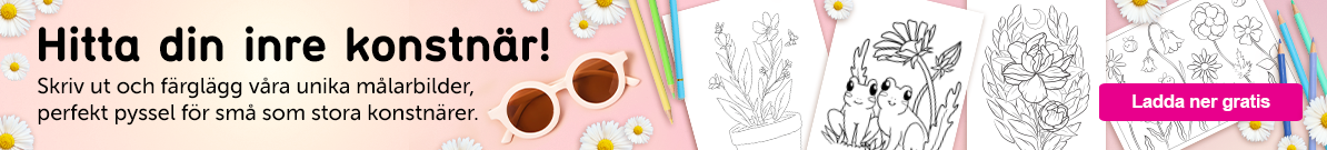 Målarbilder och färgpennor