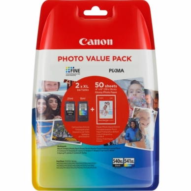 Canon PG-540XL & CL-541XL + (50 sivua valoku, CANON