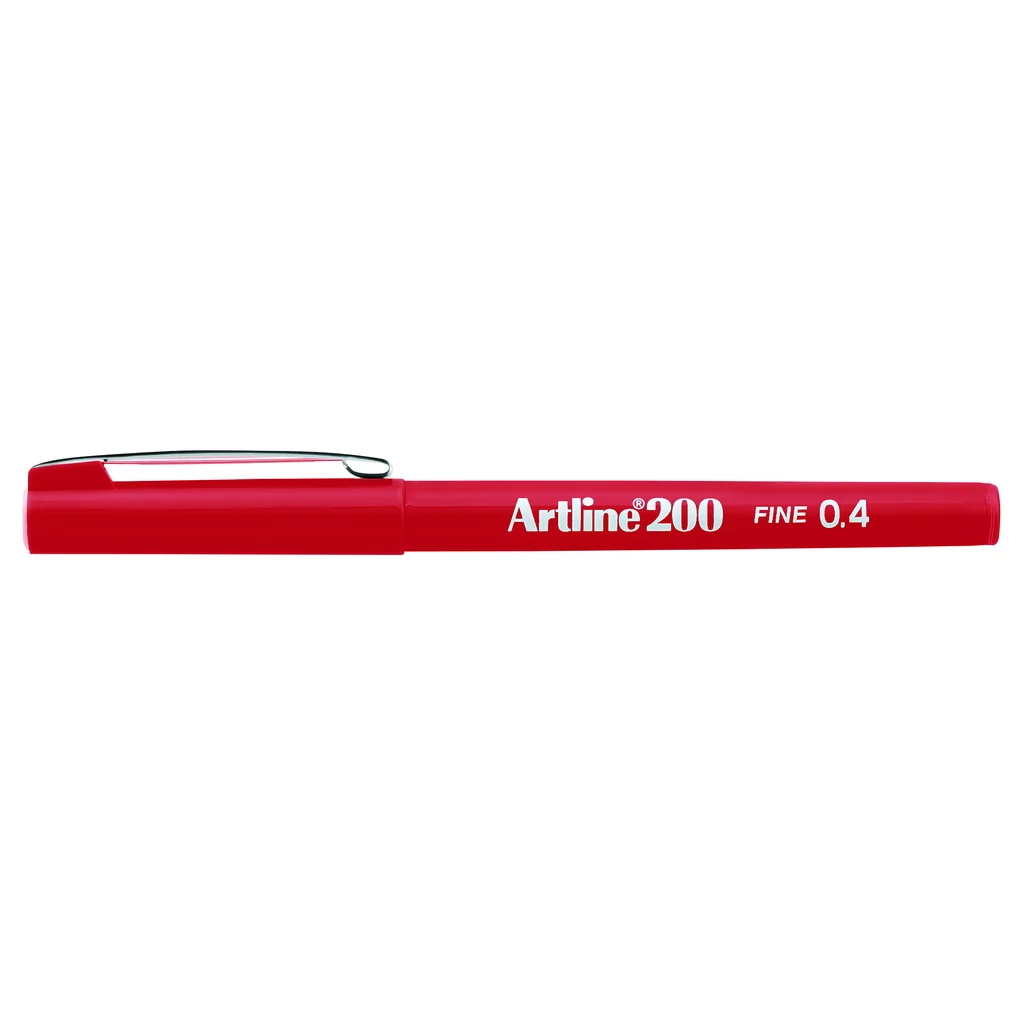 Fineliner Artline EK-200 F 0.4 Röd