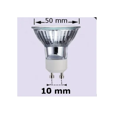 GU10 Halogenpære spot 42W 38° 2900K 640 lumen