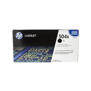 HP HP 504X Tonerkassette sort CE250X Modsvarer: N/A billede