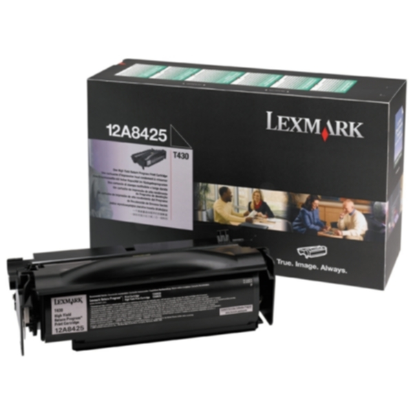 Lexmark Tonerkassett sort 12.000 sider, høy kapasitet, return 12A8425 Tilsvarer: N/A