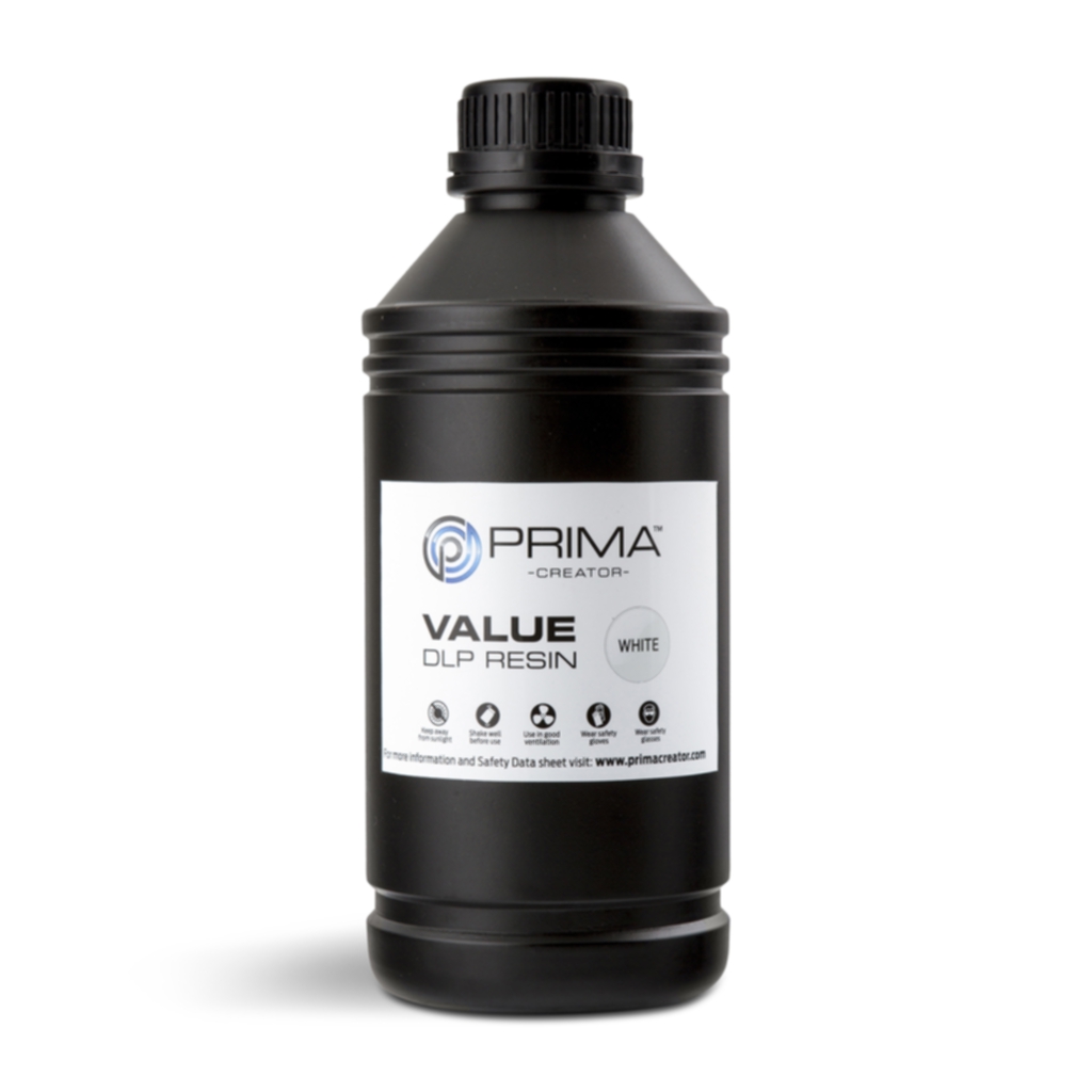Prima PrimaCreator Value DLP / UV Resin 1000 ml hvit 3D skrivarförbrukning,UV-resin