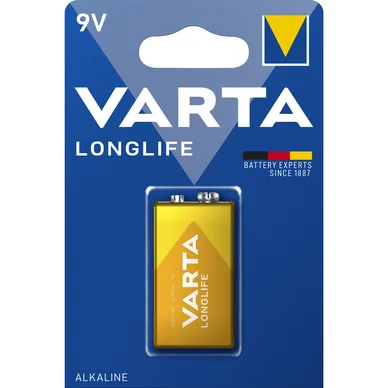 Varta Varta Longlife batteri - 9V 1 pk. 4122101411 Modsvarer: N/A