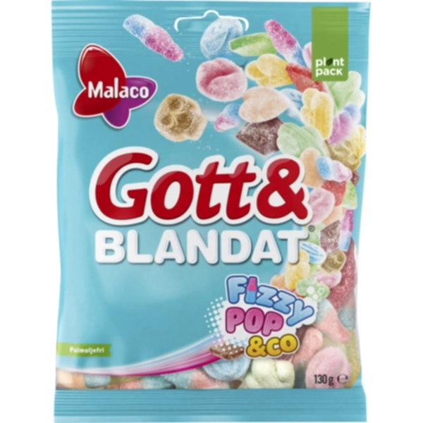 Malaco Gott&Blandat FizzyPop 130g