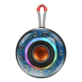 Streetz Transparent Bluetooth-högtalare med TWS och LED, 5W