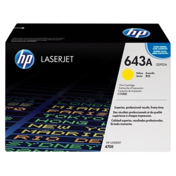 HP 643A / Q5952A - Yellow Laser Toner - Laser toner Yellow
