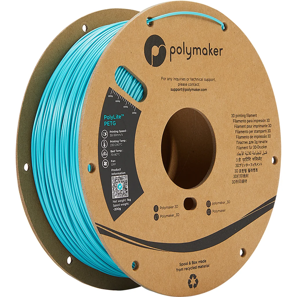 Polymaker Polylite PETG 1,75 mm - 1kg Turkos