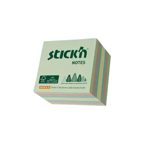Stick'n Miljö Notiskub 400 blad 76x76mm Sorterad 4 Färger