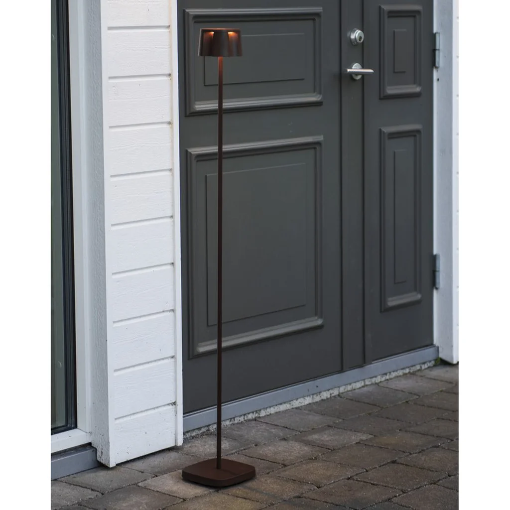 Nice Golvlampa LED USB Rostfärgad 2700K/3000K dimbar