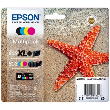Epson Multipack Epson 603XL/603 BK/C/M/Y T03A9 Modsvarer: N/A