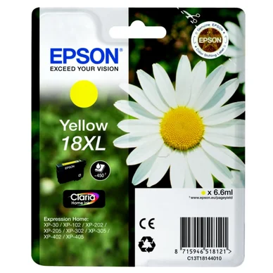 Epson Epson 18XL Blækpatron Gul T1814 Modsvarer: N/A billede