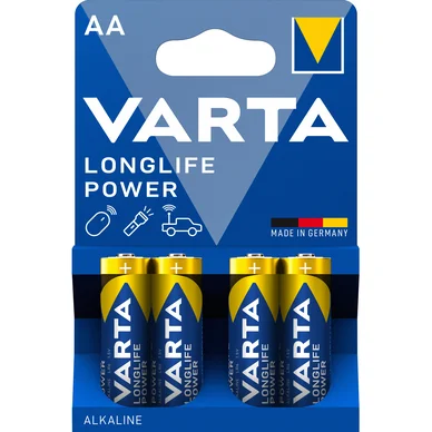 Varta Varta Longlife Power batteri - AA, 4 pk. 4906121414 Modsvarer: N/A
