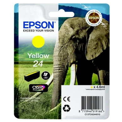 Epson Epson 24 Blækpatron Gul T2424 Modsvarer: N/A billede