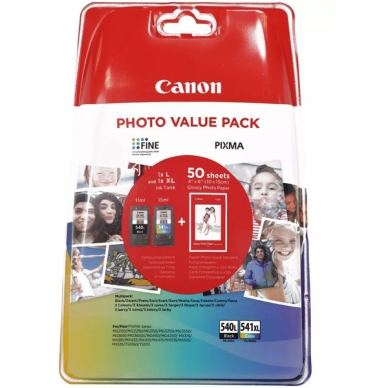 Canon Multipack PG-540L + CL541XL + 50arkkia valokuvapaperi