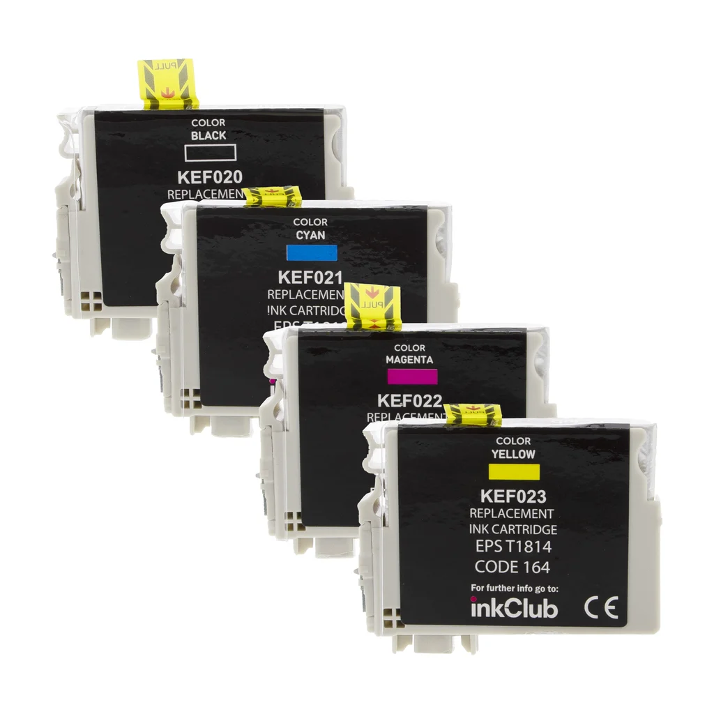 inkClub Multipack bläckpatroner - ersätter Epson 18XL BK/C/M/Y KEF0-4 ersätter T1816