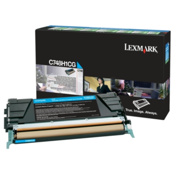 Lexmark Tonerkassett cyan 10.000 sider C748H1CG Tilsvarer: N/A