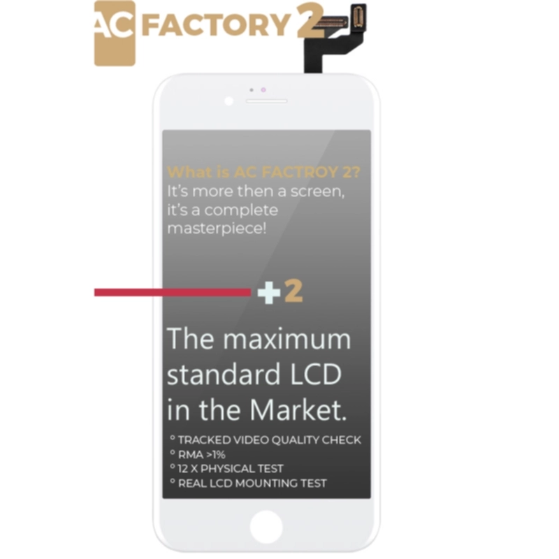 LCD-skärm AC Factory för iPhone 6S, vit