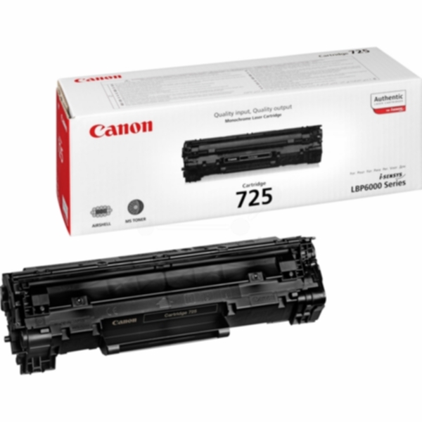 Canon Canon 725 Tonerkassett Svart 3484B002 Tilsvarer: N/A