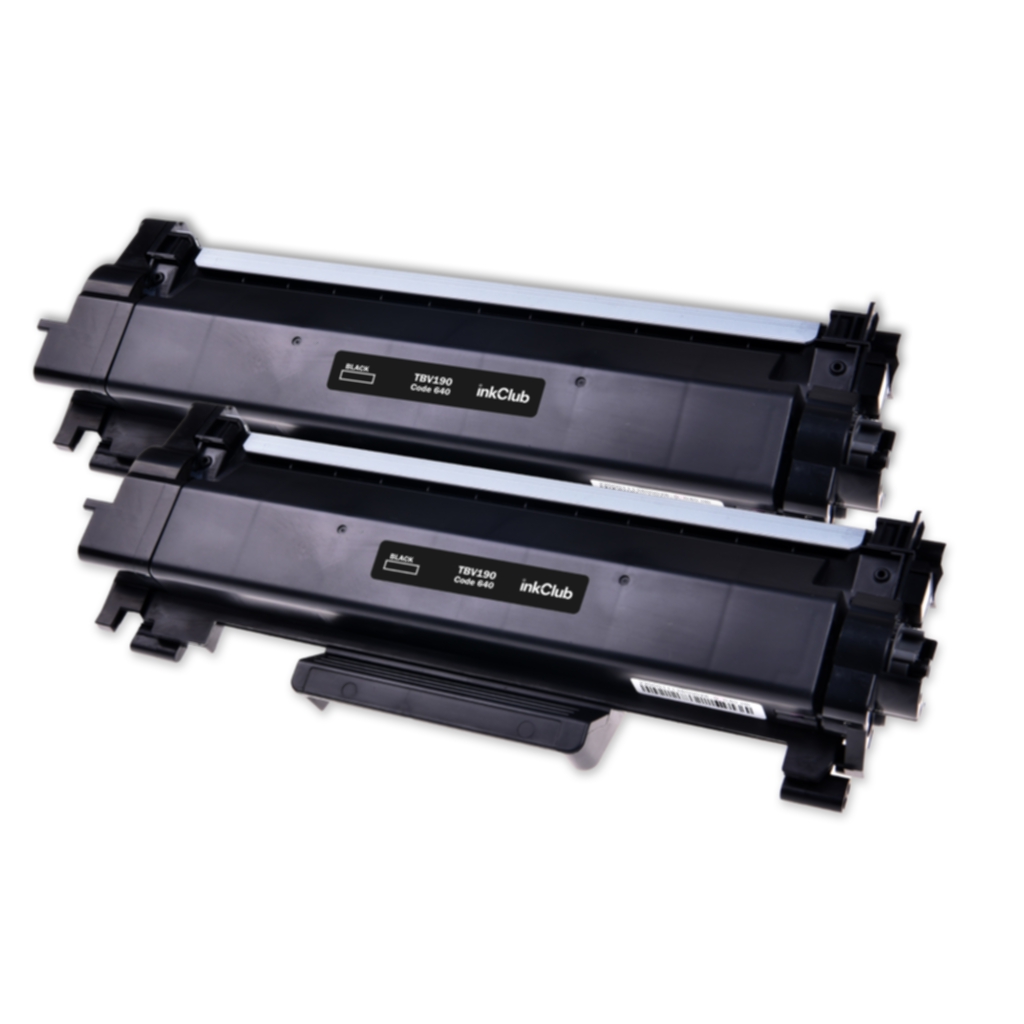 inkClub Svart toner, 3.000 sider, høy kapasitet, 2-pack TBV190-2 Tilsvarer: TN2420TWIN