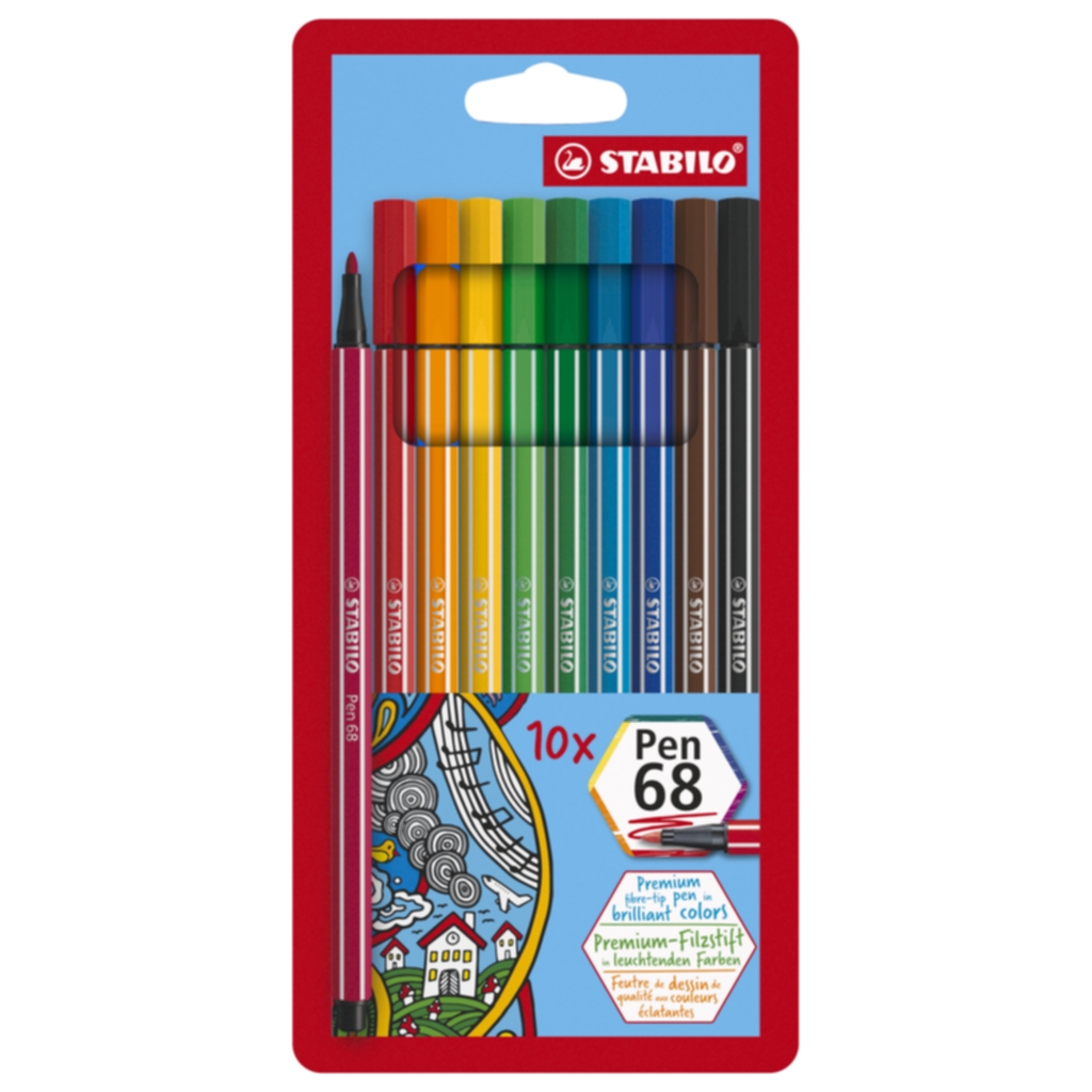 Stabilo STABILO Pen 68 10 Pakke 265200 Tilsvarer: N/A