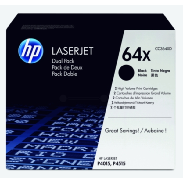HP HP 64XD Tonerkassett Svart CC364XD Tilsvarer: N/A