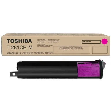 TOSHIBA TOSHIBA T-281 C EM Tonerkassette Magenta T281EM Modsvarer: N/A billede