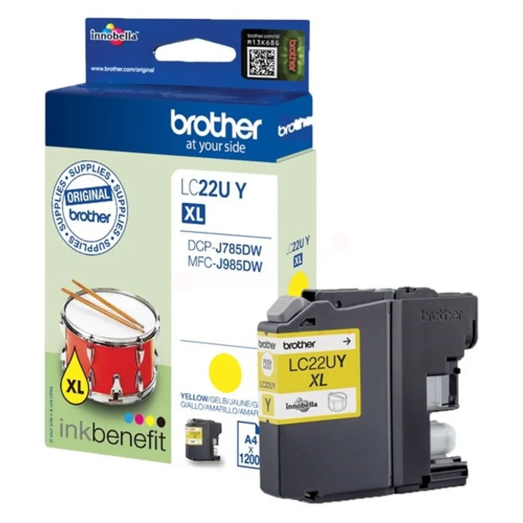 Brother LC22UY Bläckpatron gul