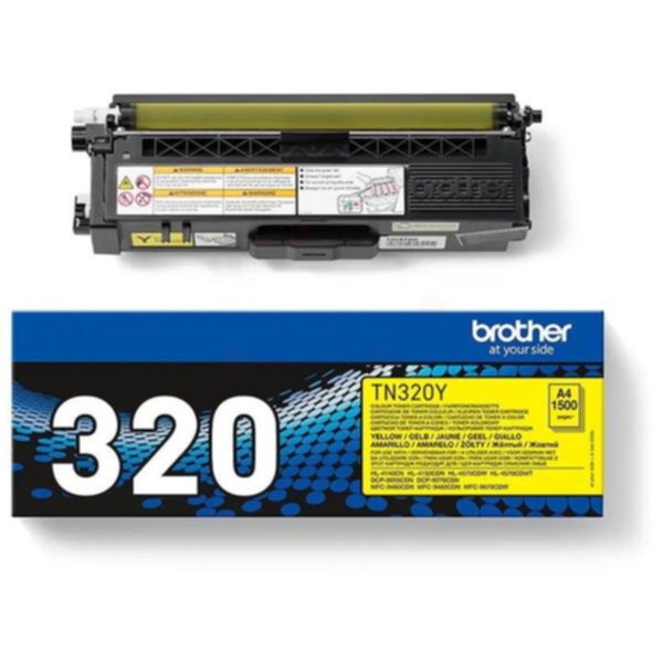 Brother Tonerkassett gul 1.500 sider TN-320Y Tilsvarer: N/A