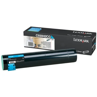 Lexmark Tonerkassette cyan 24.000 sider C930H2CG Modsvarer: N/A billede