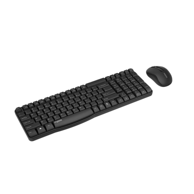 RAPOO Tastatur/Mus Sæt X1800S Trådløs 2.4GHz Sort