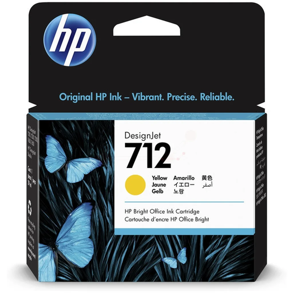 HP 712 Bläckpatron Gul