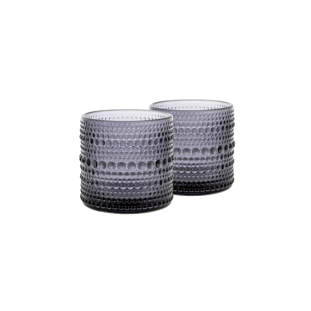 Ljuslyktor 2-pack rökfärgat glas