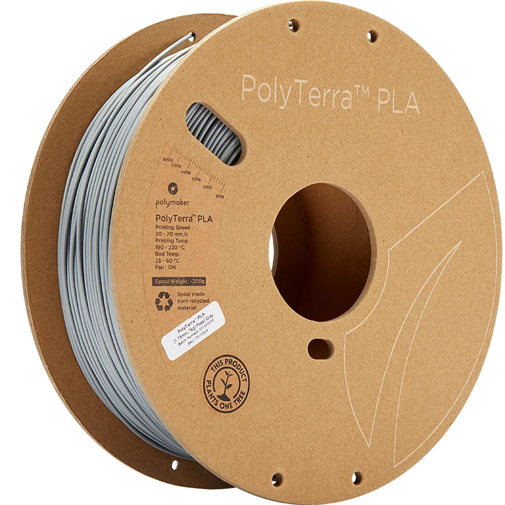 Polymaker PolyTerra PLA - Fossil Grey - 1,75mm - 1kg